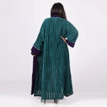 Picture of Green And Navy Blue Winter Bisht For Women