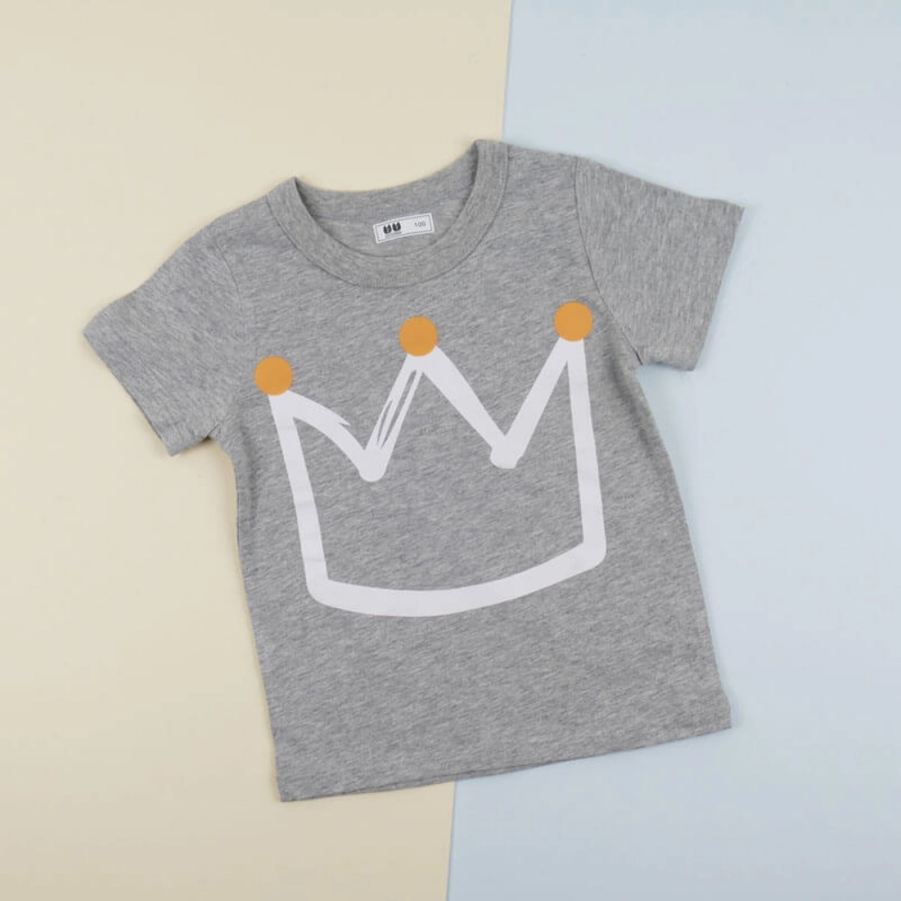 Picture of Grey T-Shirt With Crown (With Name Printing Option)