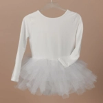 Picture of White Full Sleeve Dress For Girls