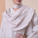 Picture of Beige Daraa With Shawl For Women