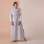 Picture of Beige Daraa With Shawl For Women