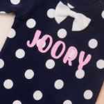 Picture of Navy Polka Dot Gentlemen Suit For Baby (With Name Printing Option)