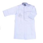 Picture of Special Dishdasha With Dark Gray Line For Boys (With Name Embroidery)