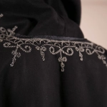 Picture of Dark Grey Winter Bisht With Hand Embroidery