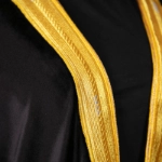 Picture of Black Winter Bisht With Gold Embroidery