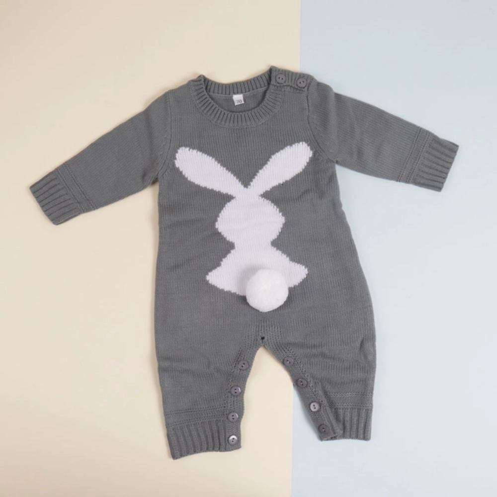 Picture of Saudi Grey Rabbit Suit For Baby (With Name Embroidery)