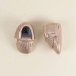Picture of Gold Soft Leather Shoes For Babies (With Name Printing Option)