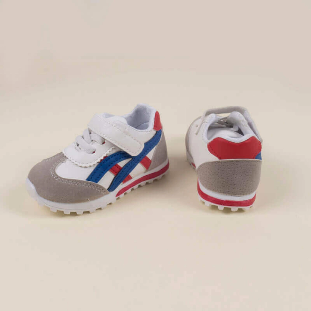 Picture of Old School Shoes For Kids - Blue/Red