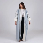 Picture of Blue And Silver Lining Furwa For Women (With Name Embroidery Option)