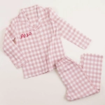 Picture of Saudi Checkered Pajama Set For Kids  (With Name Embroidery Option)