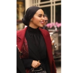 Picture of Saudi Black High Neck Top From Lulwa Alkhattaf