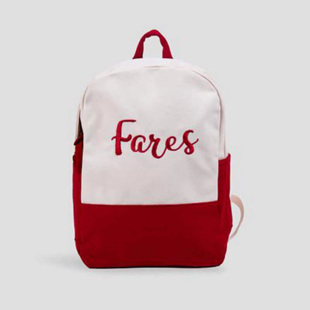 Picture of Saudi Red School Backpack (With Embroidery Option)