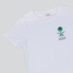 Picture of White T-Shirt Flag Design (With Name Embroidery)
