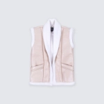 Picture of saudi Baby fur gilet, beige color (With Name Embroidery)