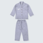 Picture of TIYA  Saudi Children's pajama shirt and pants set, gray color (With Name Embroidery Option)