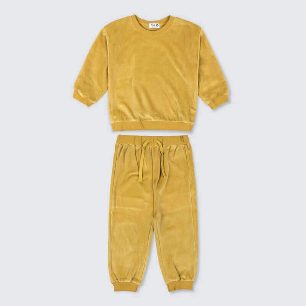 Picture of  TIYA Saudi Soft Casual Set For Kids yellow(With Name Embroidery) 