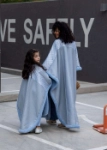 Picture of Saudi Blue Cape Winter Furwa FW2022 (Mother Daughter Collection)