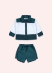 Picture of White And Dark Green Winter Set For Kids (With Name Embroidery Option)