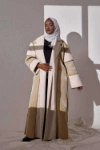 Picture of Saudi  Beige Winter Furwa Mix Design For Women