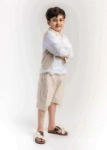 Picture of 23SS1TB3ST7311 Beige Gergean Set For Boys