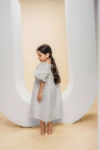 Picture of White Cut Sleeve Dress For Girls