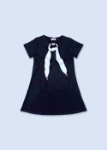 Picture of TIYA Saudi Dress With Ribbon For Girls (With Embroidery Option) SA1010