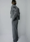 Picture of 7379 Grey Blazer And Pant Set For Women FW0-23