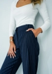 Picture of 7471 Navy Stripes Pant For Women CON-23