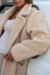 Picture of Saudi 7482 Light Beige Heavy Furwa With Side Pockets For Women FW1-23