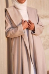 Picture of Saudi 7464 Light Grey Furwa For Women FW1-23