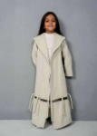 Picture of Saudi 7464 Mint Green Furwa With Knot Bottom For Girls FW1-23