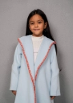 Picture of Saudi 7464 Light Blue Light Furwa With Knot Bottom For Girls FW1-23