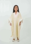 Picture of Parmesan Yellow Kimono Arabic Font Dress For Girls