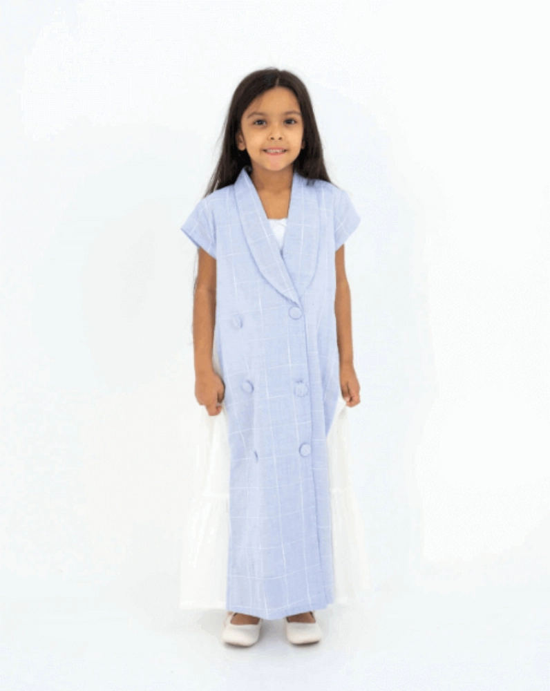 Picture of Capri Blue Daraa With Side Flares For Girls